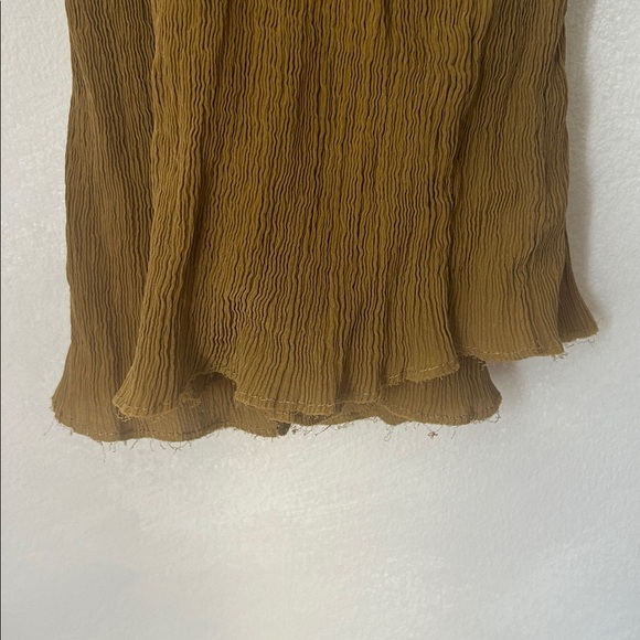 COS Cupro-Silk Mix Cowl Neck Plisse racerback sleeveless tank top sz small 36 - Picture 9 of 9